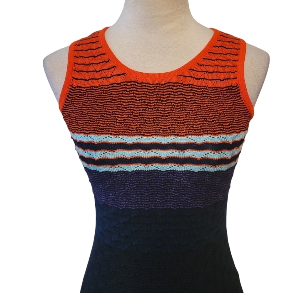 Parker‎ Sleeveless Knit Back Cutout Midi Sweater Dress Size Small - Picture 3 of 6